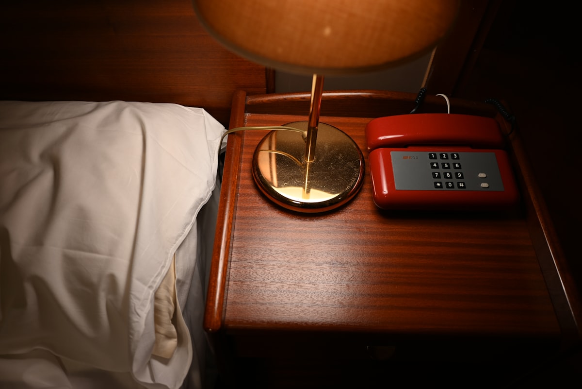 Vintage Hotel Room with Lamp and Telephone related to Transform Your Home into a Relaxing Sanctuary