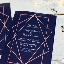 Wedding Invitation Template for Designers from Mockaroon.com
 related to Navy Blue Valances | Elegant Window Treatments