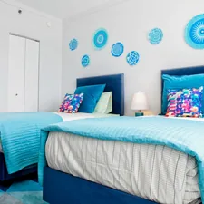 white and blue bed linen related to Twin Beds for Girls: The Ultimate Sleeping Solutions for Little Princesses