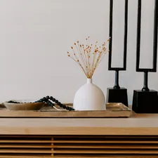 white ceramic vase near two black table decors related to Elevate Your Home Decor with Waverly Curtains and Valances