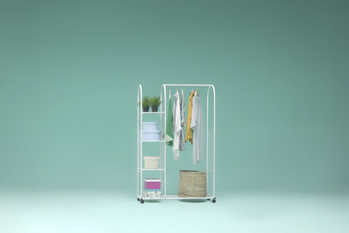 White clothing rack  related to Elevate Your Entryway with IKEA: Stylish and Functional Furniture Options