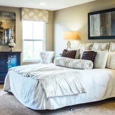 white comforter set related to Elevate Your Bedroom Style with a Navy Blue Quilted Coverlet