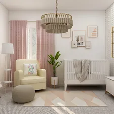 white sofa chair beside white window curtain related to Valances for Nursery