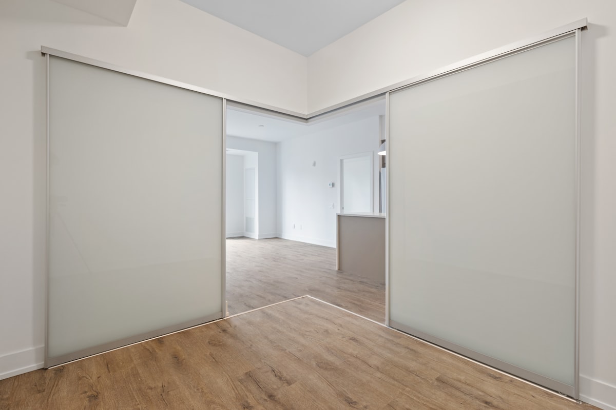 white wooden door near white wall related to Sliding Door Valance Inspiration: Elevate Your Style