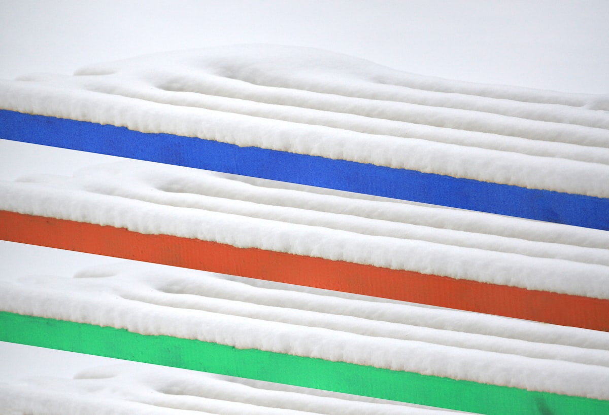 Winter snow on the benches related to The Perfect Nights: Unlocking the Benefits of Absorbent Bed Pads
