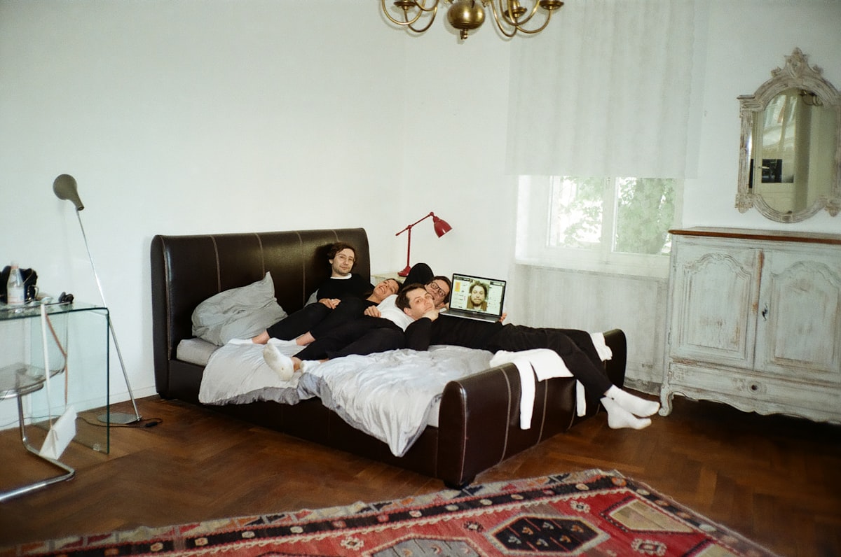 woman lying on black leather bed related to Sleuthing Secrets: Exclusive Insights into Jewish Guys