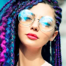 woman wearing silver framed aviator style sunglasses related to Vibrant Styles with Multi Colored Valances
