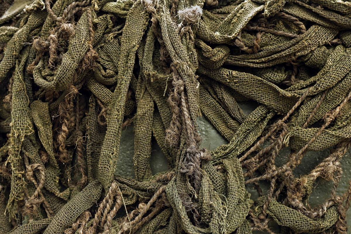 WW2 era camouflage netting at the Australian Armour and Artillery Museum in Cairns. related to Sneak in Style: Master the Art of Camouflage with Your Queen-Size Camo Bed in a Bag
