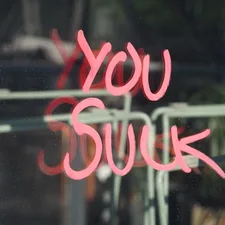 "You Suck" Glass Reflection. related to Can Bed Bug Bites Make You Sick? The Truth Behind the Itch